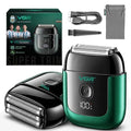 VGR Mini Foil Shaver for Men - Green, Waterproof, 100-Minute Runtime