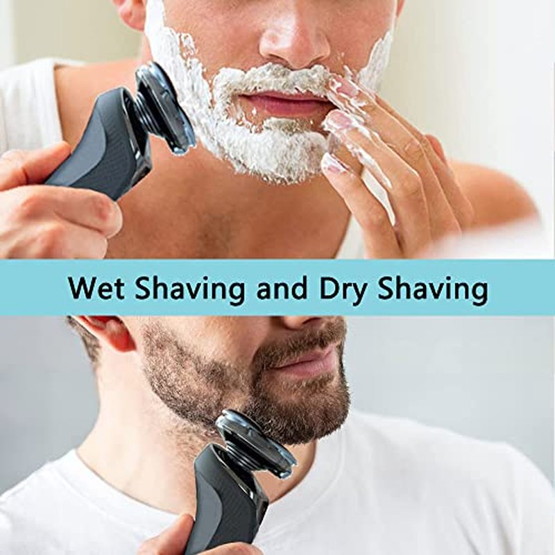 Gleway SH50/52 Replacement Heads Compatible with Philips Series 5000 Shaver, Upgraded SH50 Razor Replacement Heads Compatible with Norelco PT8xx, PT7xx, AT8xx, AT7xx, 3Pcs with Cleaning Brush
