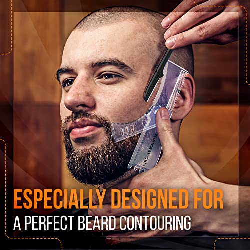 Beard Pencil Filler - DARK BROWN - and Complete Beard Shaper Kit