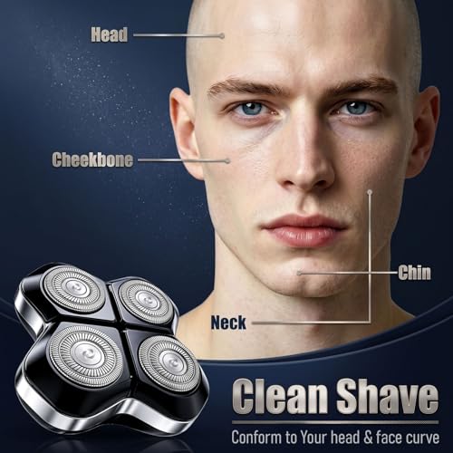 Blue Replacement Blades for Freebird FlexSeries Pro Head Shaver Kit