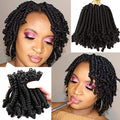8 Packs Short Bob Spring Twist Crochet Hair - Passion Twist 6 Inch - Black Women - 1B# Variation