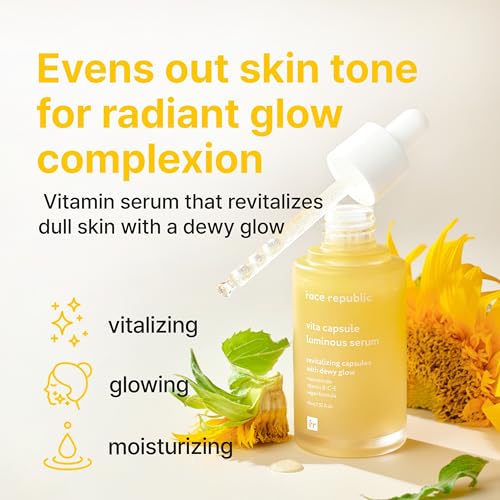 Face Serum with Vitamin C & Jojoba Oil for Brightening & Hydration - 45ml
