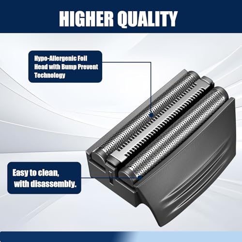Shaver Replacement Foil Compatible with Remington TITANIUM-X Flex & Pivot Foil and Cutter F5800 & F7800 £¬2packs