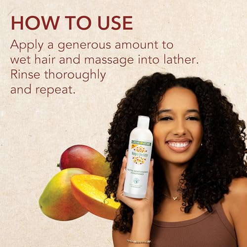 Creme of Nature Conditioner with Mango & Shea Butter, Ultra Moisturizing for Dry Dehydrated Hair, 12 Fl Oz (Pack of 2)