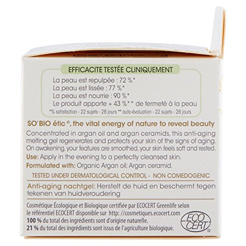 SO¡¯BiO etic Argan Anti-Age Night Gel SoBio 40ml