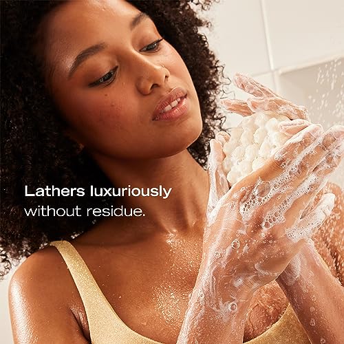 First Aid Beauty - Gentle Cleansing Bar, Luxurious Soap Bar Body Wash with Squalane, Allantoin, and Shea Butter for Smooth, Clean Skin, Fragrance-Free, Safe for Sensitive Skin, 4.5 oz, 3ct