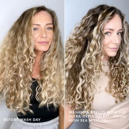 Love Ur Curls Curly Hair Shampoo & Conditioner Set with Sea Moss Gel