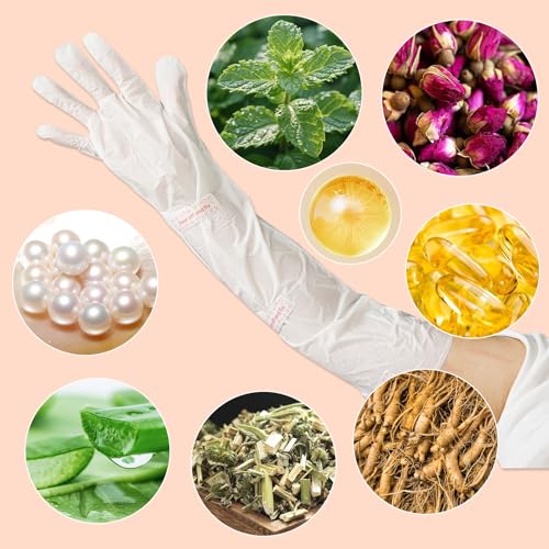Moisturizing Hand Mask Gloves with Shea Butter & Avocado - Deep Hydration for Dry Skin