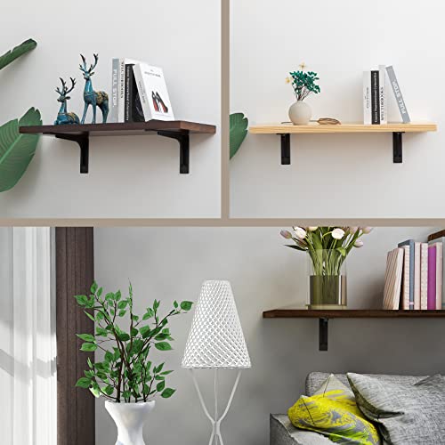 Picesa 20x12 Inch Die-Cast Heavy Duty Shelf Brackets - Vertical Angle Mounting Hardware Included