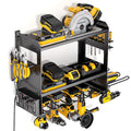 YYR Power Tool Organizer Wall Mount with Charging Station Black