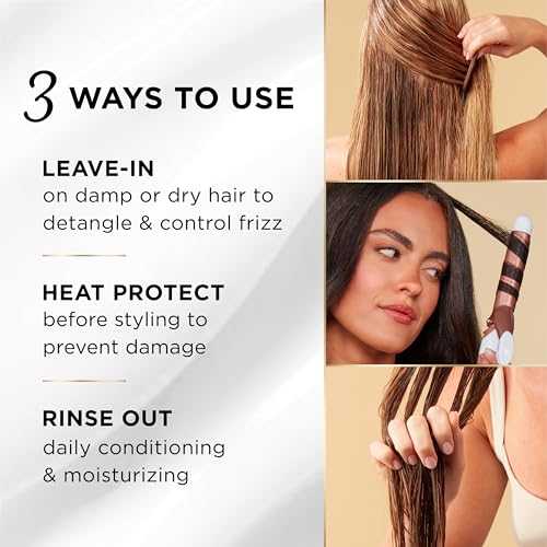 Pantene Miracle Rescue 3-in-1 Leave-In, Rinse-Off Conditioner & Heat Protectant - 6 Fl Oz Pack of 2