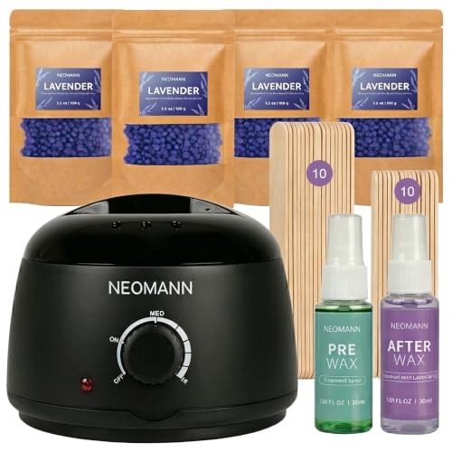 Painless Waxing Kit for Sensitive Skin - 24 Pack 1.46 oz - Men Women