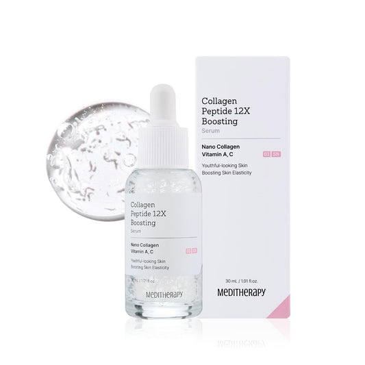 Collagen Peptide Serum for Firm, Youthful Skin - Reduces Deep Wrinkles & Boosts Elasticity, 1.01 fl. oz - Korean Skincare