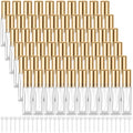 Domensi 60 Pcs 8 ml Empty Glass Perfume Bottles Bulk - Gold Refillable Cologne Spray Atomizer with Pump, for Travel, Skincare, Haircare, Cleaning & DIY Essentials