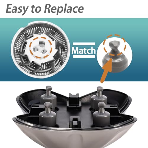Pro 4 Shaver Replacement Blades Pack of 12 for Skull & Head Grooming - Compatible with Gold, Platinum & More