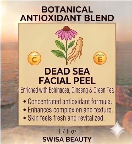Dead Sea Facial Peel - Exfoliating Gel for Bright, Smooth Skin 1.7 fl oz