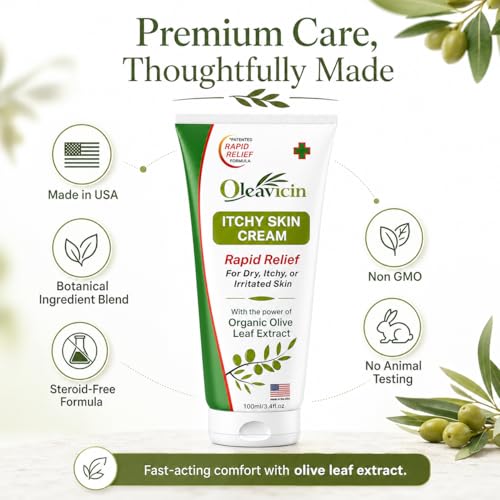 Extra Strength Anti-Itch Cream 2 Pack - Fast Relief for Itchy Skin & Rashes