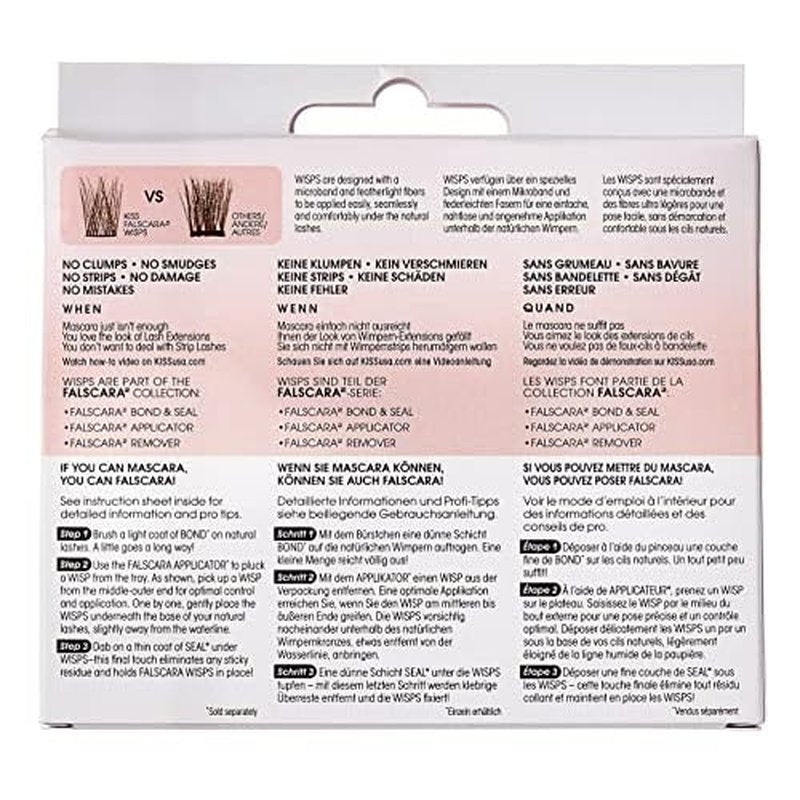 Kiss Falscara Eyelash Wisps Volumizing (Pack of 2)