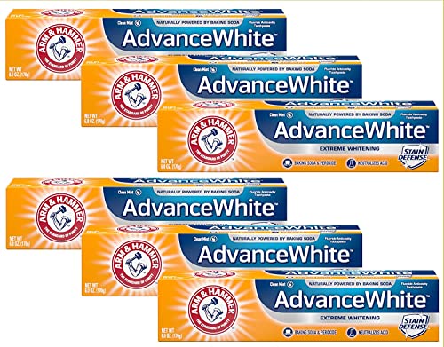 Arm & Hammer Advance White Extreme Whitening Toothpaste Pack of 6 - 6 Oz