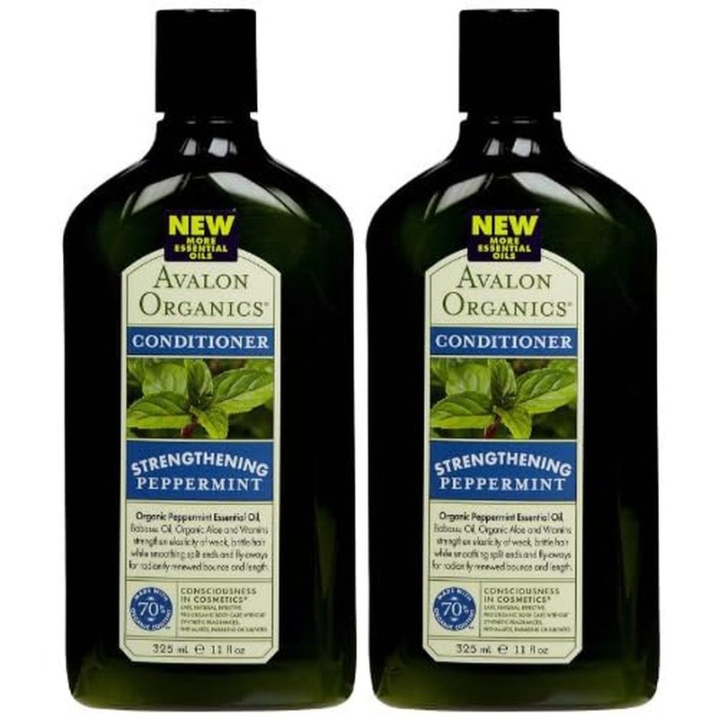 Avalon Organics Revitalizing Conditioner, Peppermint, 11 oz, 2 pk