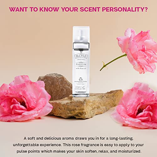 Bulgarian Rose Perfume - Natural Parfum with Essential Oils - Unisex 28ml