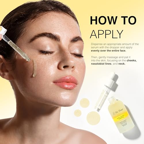 Be-Hope Vegan Luxury Pore Lifting Ampoule ? Firming and Pore Minimizing Serum with Peptides, Camellia Extract, Hyaluronic Acid ? Lightweight ? 50ml / 1.7 fl oz