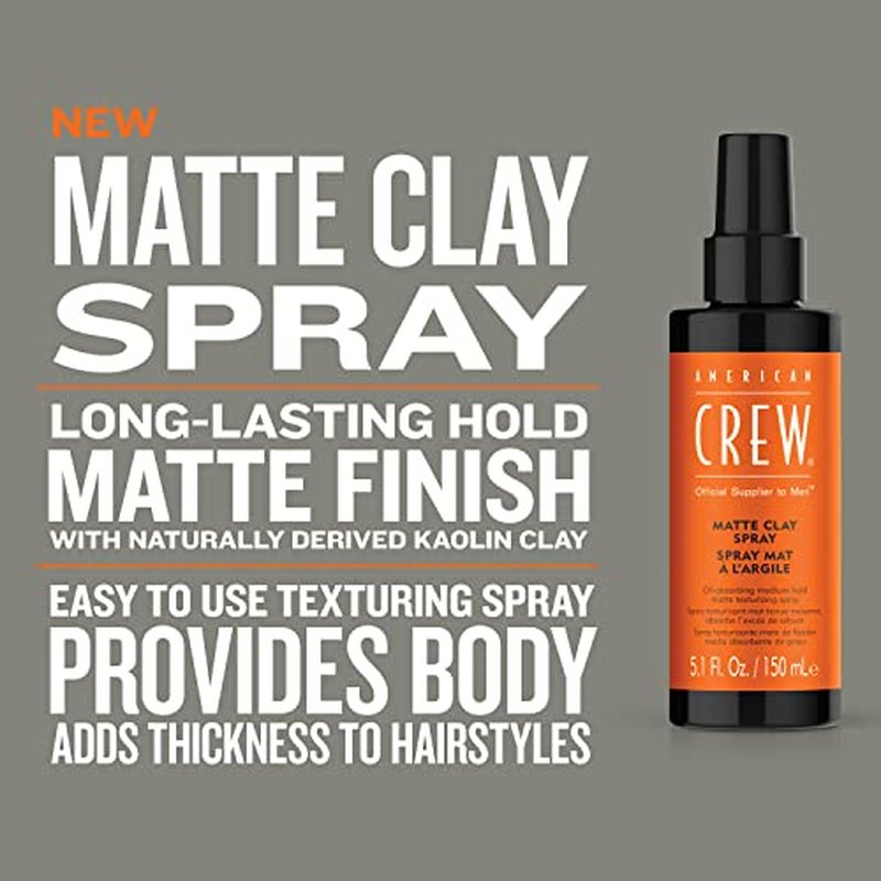 American Crew Matte Clay Spray 5.1 Fl Oz (Pack of 2)