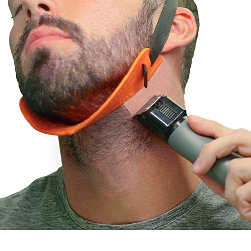 Beard Shaping Template Kit with 2 Guides - DIY Grooming, Neckline & Style Tools