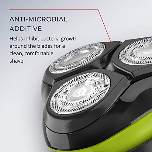 Remington Ultrastyle Rechargeable Rotary Shaver Black/Neon Green - 1 Count