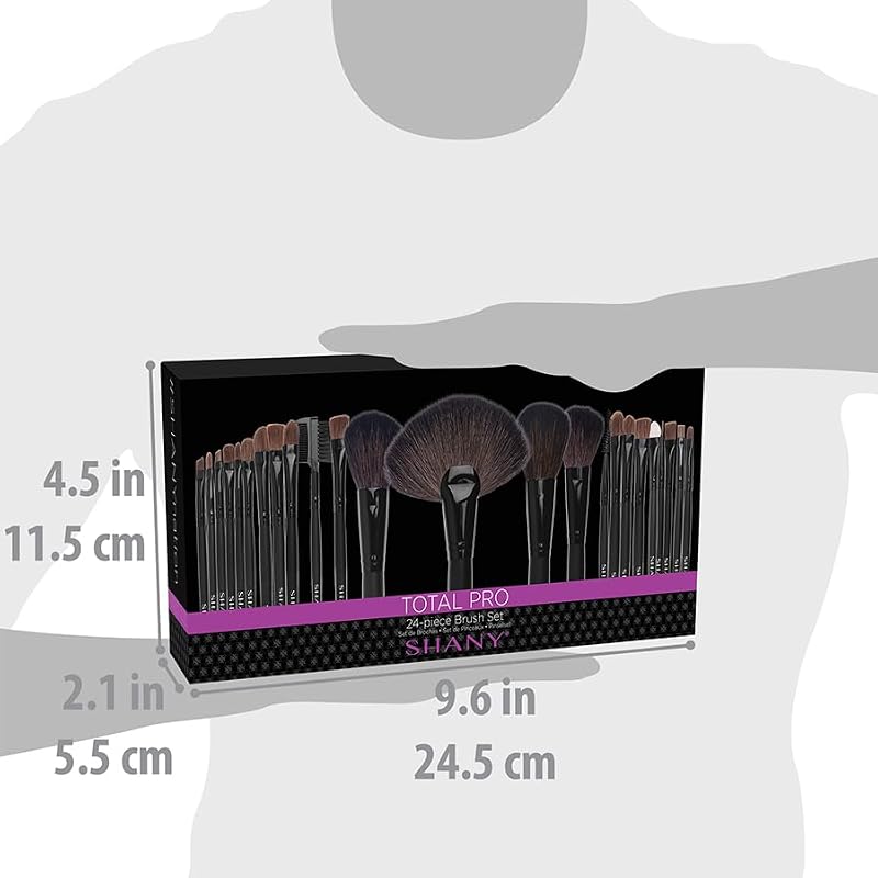 15PC Professional Makeup Brush Set with Pouch - Studio Quality Cosmetic Brushes for Face & Eyes