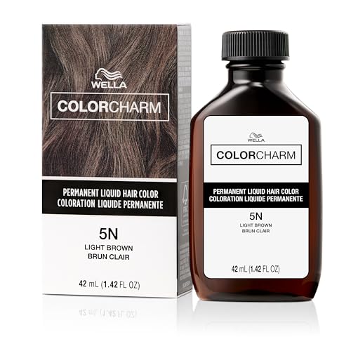 WELLA Color Charm Permanent Liquid Hair Color for Gray Coverage, Light Brown