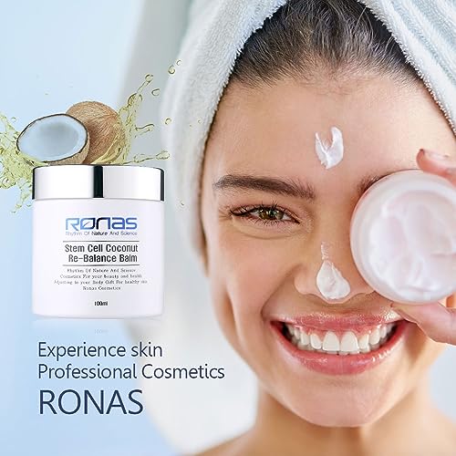 Anti-Aging Coconut & Shea Body Balm with Stem Cells - Hydrating Moisturizer for Face & Neck, Paraben-Free
