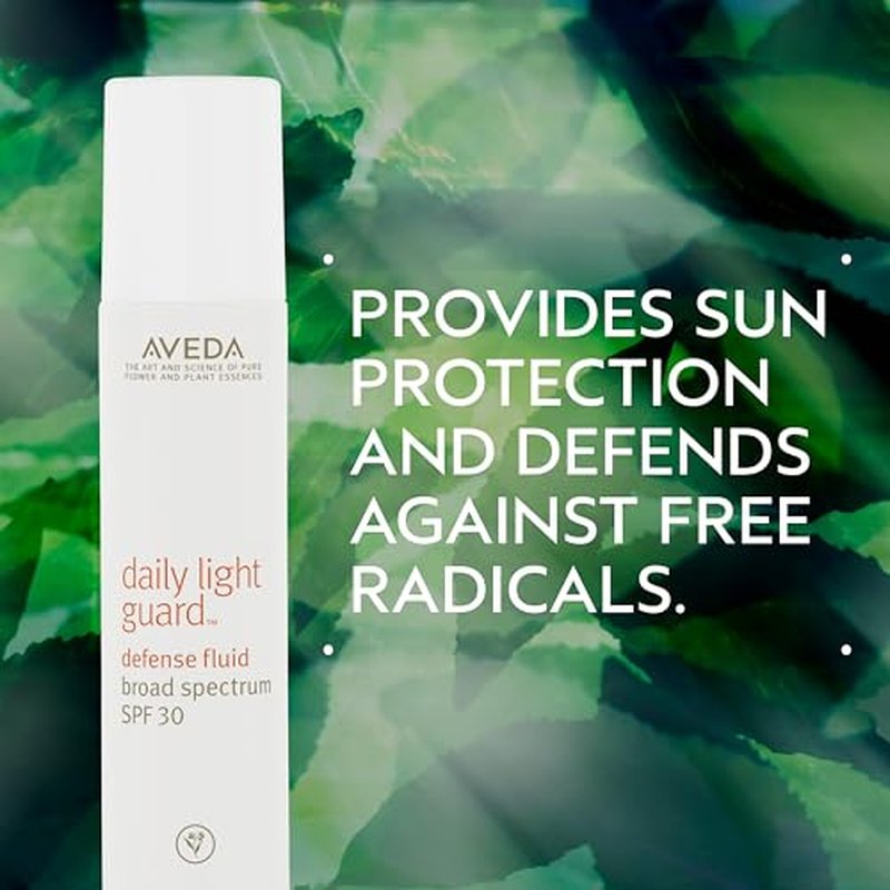 Aveda Daily Light Guard Defense Fluid Broad Spectrum SPF 30 | Mineral Face Sunscreen | UVA/UVB Protection, 1 Fl Oz