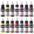 14PCS Tattoo Ink Color Set - Solong 1oz (30ml) Pigment Kit for Professional Tattooing
