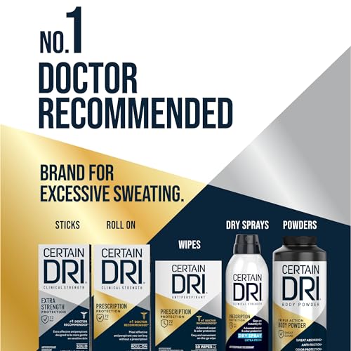 Certain Dri Extra Strength Powder Fresh Antiperspirant 1.7 oz Pack of 3