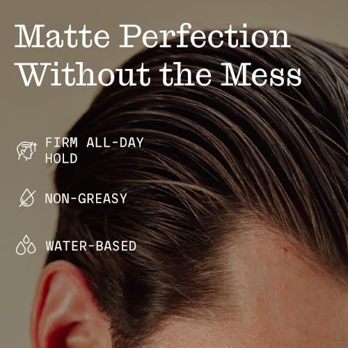 Hair Clay Pomade for Men & Women - Matte Finish & Strong Hold - 3oz - Clay Pomade Variation