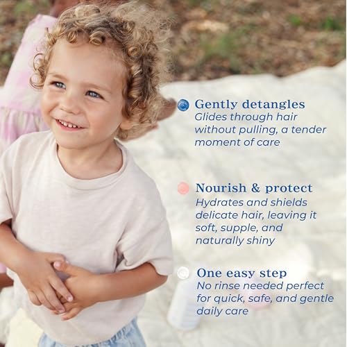 Detangling Hair Mist for Kids & Adults - Natural, No-Rinse Spray, 10.14 fl oz