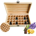 32 Slots Wooden Essential Oil Organizer - Travel & Display Box, JasCherry