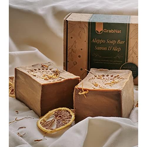 Traditional Ghar Soap 2-Pack | Handmade with Olive and Laurel Oils | Gentle, All-Natural Soap for Face & Body & Hair, Suitable for All Skin Types | 60% Olive Oil & 40% Laurel Oil (2x180g / 2x6.34oz)
