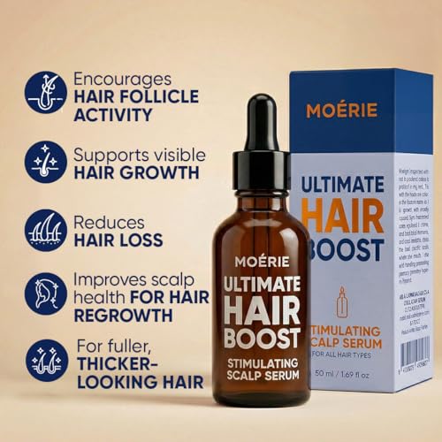 Moerie Hair Growth Serum Triple Set - Natural Hair Loss Treatment for Men & Women
