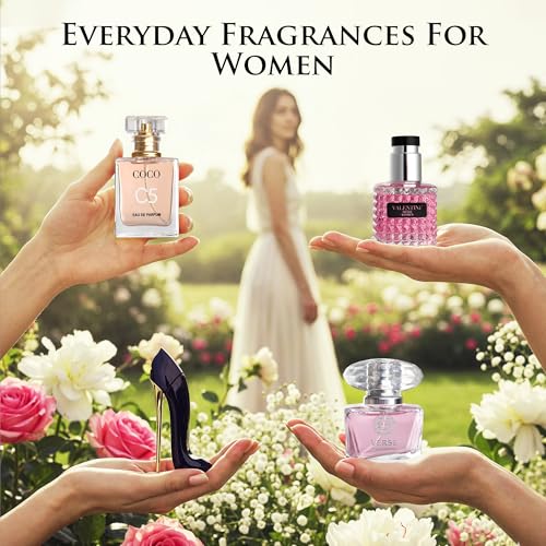 Mini Perfume Set for Women - 4 Long-Lasting Eau de Parfum Travel Bottles