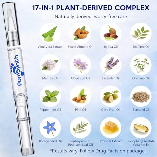 White Extra Strength Nail Repair Pen - 25% Undecylenic Acid, Aloe & Vitamin E, 8-Pack