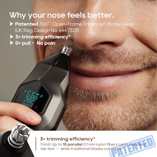 TRIMX Beard Trimmer with Magnetic Snap-on Heads – Gray (Gray Variant)