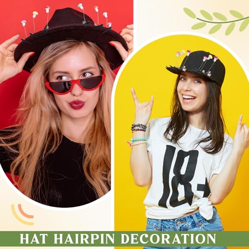 Glow Rave Hair Clips Set - 100 Colorful Mushroom & Duck Festival Hair Accessories Variation of THIS listing