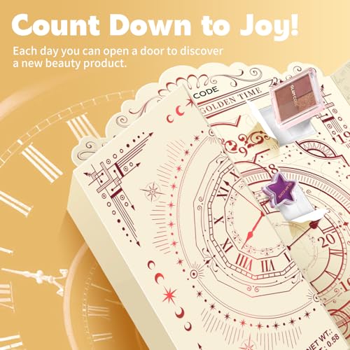 Rose Makeup Advent Calendar 2025 - 24 Days Beauty Gift Set for Teens & Women