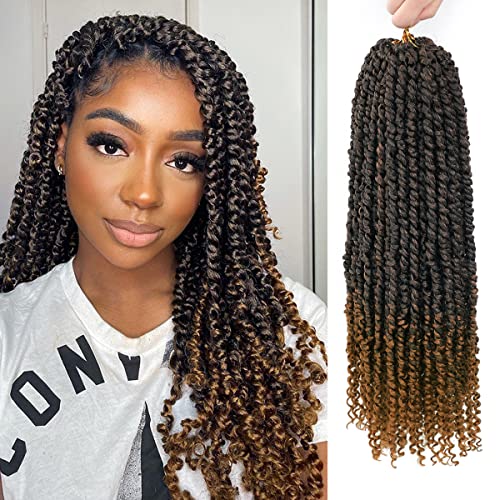 Nice One Pre-Twisted Passion Twist Crochet Hair 18 Inch - Pack of 8, T30