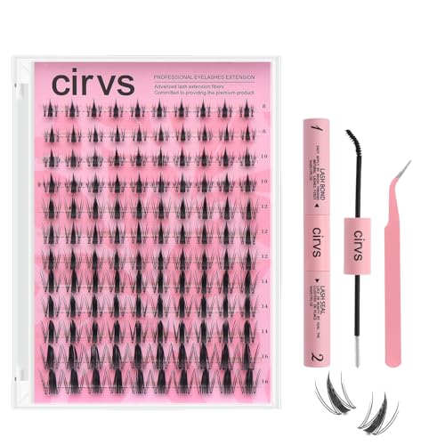 Lash Clusters Kit£¬DIY Lash Extension at Home Beginner-Friendly Lashes£¬8-16mm with Bottom Lashes Clusters DIY Lash£¬Eye Lashes Natural Looking£¬with Bond and Seal Tweezers (Fairy kit)