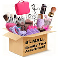 BS-MALL XL Makeup Brush & Beauty Tool Assortment Set with Bag & Sponges