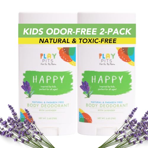 Natural Kids Deodorant 2 Pack - Gentle, All-Natural, Family-Friendly, 2.65oz