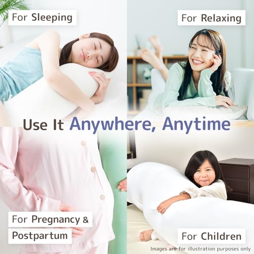 Japanese Made Body Pillow 160cm x 50cm for Side Sleepers Anime/Maternity - Washable